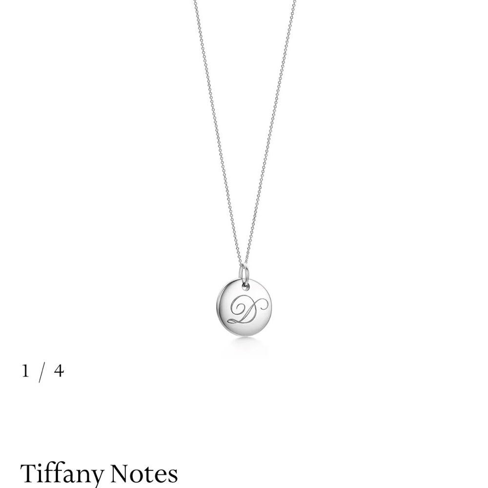 Tiffany & Co. Silver Notes Necklace “D”